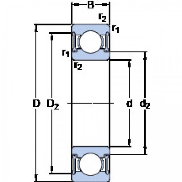 Bearing D/W R4A-2RZ SKF #1 image