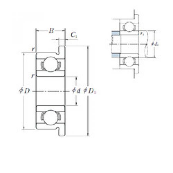 Bearing F601X NSK #1 image