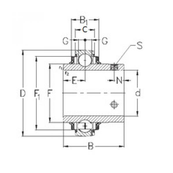 Bearing GYE50-KRRB NKE #1 image