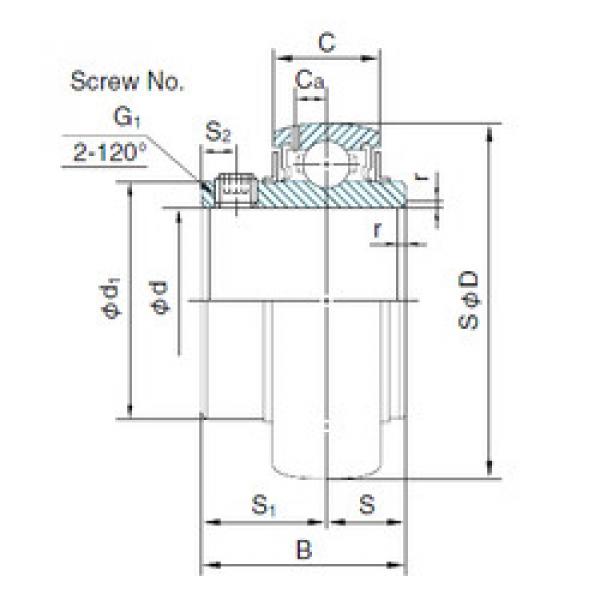 Bearing MUC207 NACHI #1 image