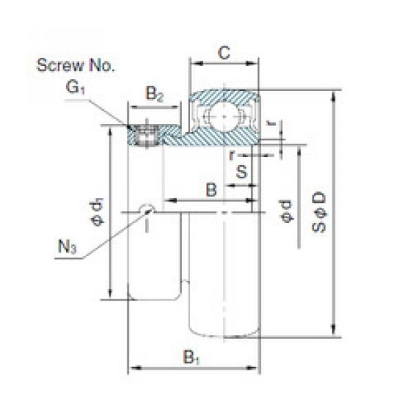 Bearing U005+ER NACHI #1 image