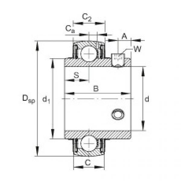 Bearing UC205-14 FAG #1 image