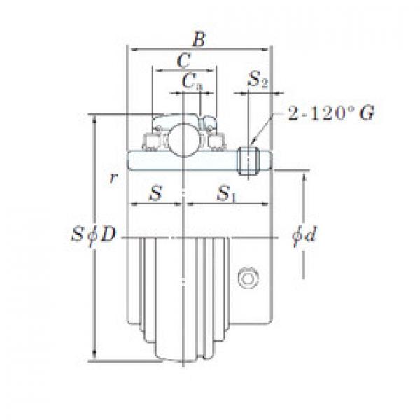 Bearing UC212L3 KOYO #1 image