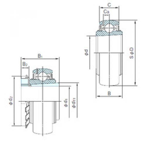 Bearing UK211+H2311 NACHI #1 image