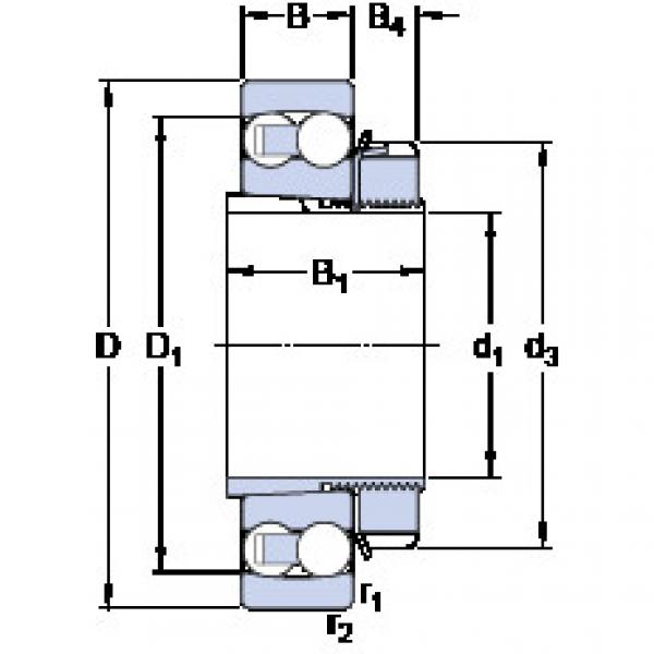 Bearing 1211 EKTN9 + H 211 SKF #1 image