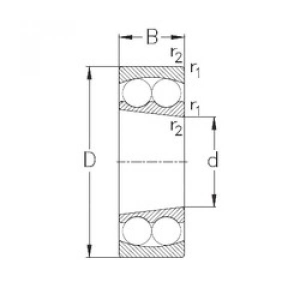 Bearing 1211-K NKE #1 image