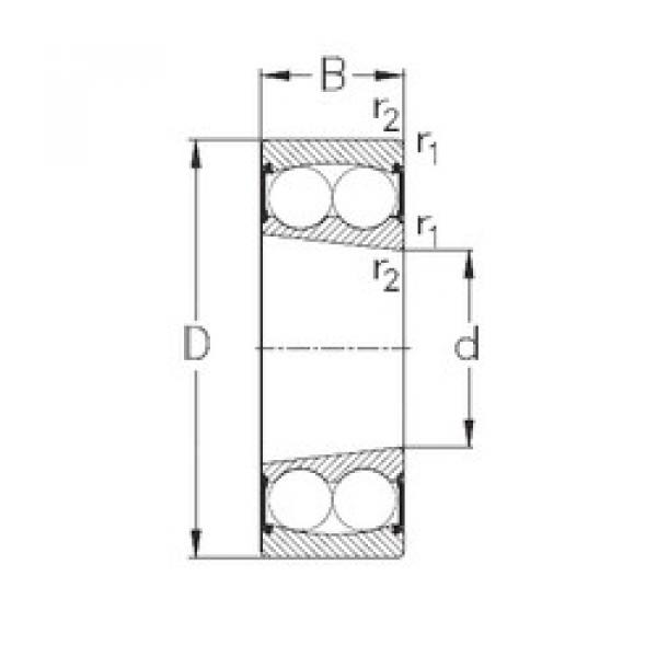 Bearing 2205-K-2RS NKE #1 image