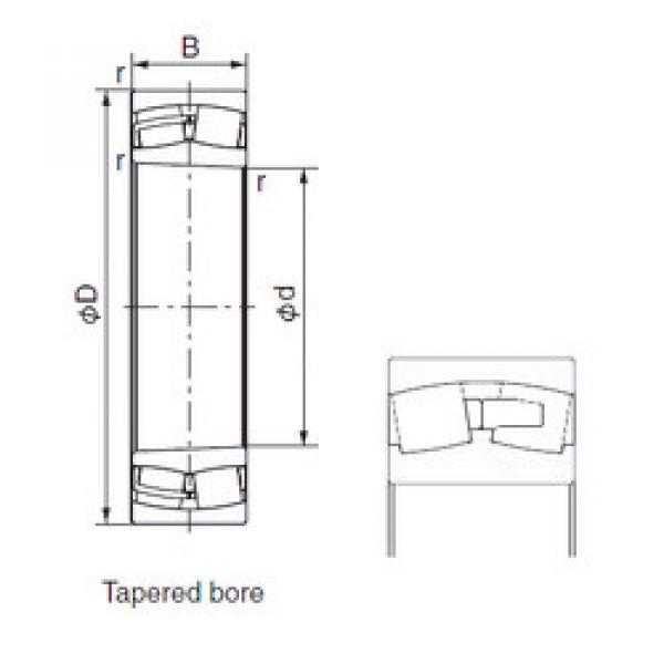 Bearing 23040A2XK NACHI #1 image