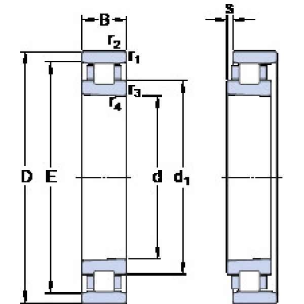 Bearing N 1008 KTN/SP SKF #1 image