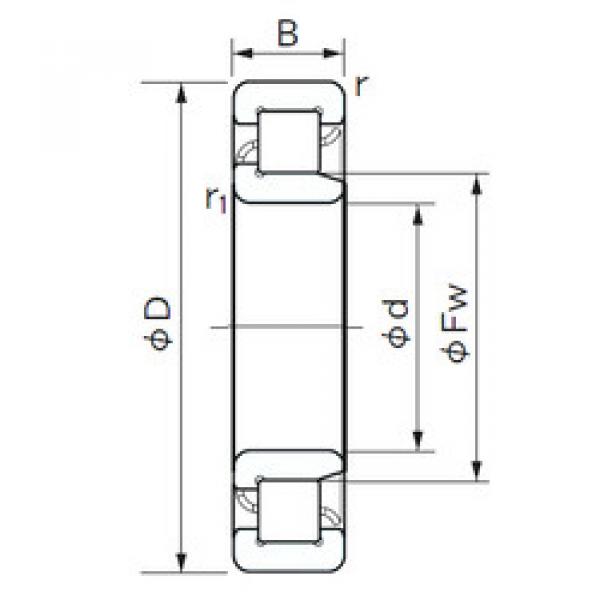 Bearing NJ 1012 NACHI #1 image