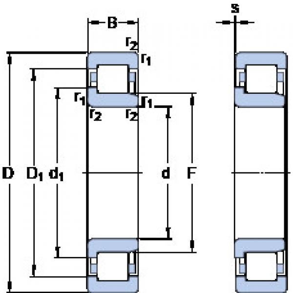 Bearing NJ 1996 MA SKF #1 image