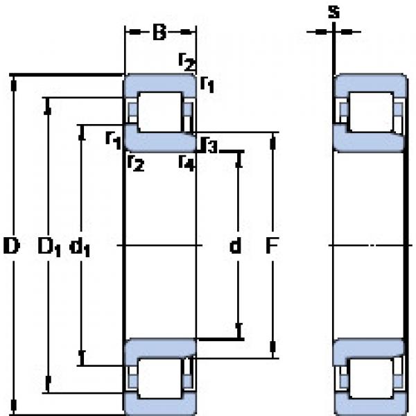 Bearing NJ 214 ECP SKF #1 image