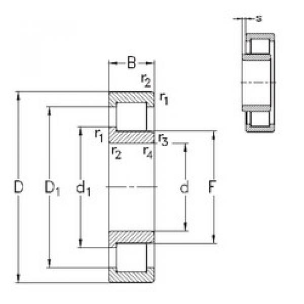 Bearing NJ222-E-TVP3 NKE #1 image