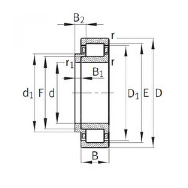 Bearing NJ2338-EX-M1+HJ2338-EX FAG #1 image