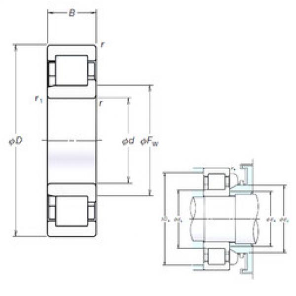 Bearing NJ211EM NSK #1 image