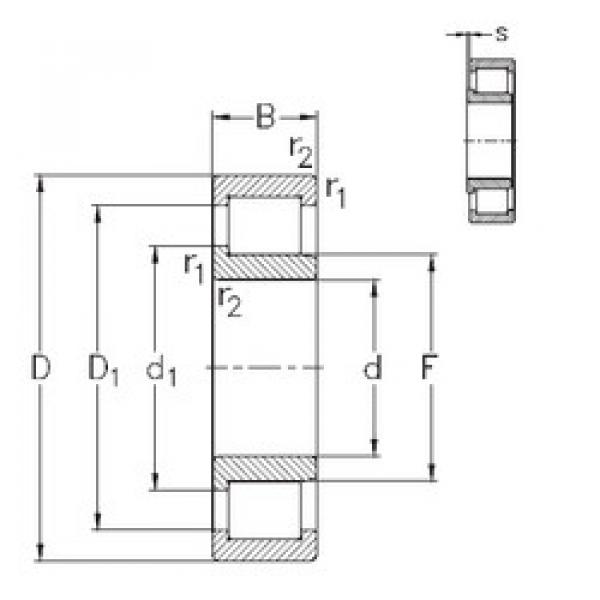 Bearing NJ2309-VH NKE #1 image