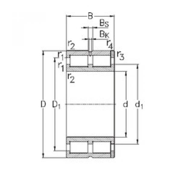 Bearing NNC4912-V NKE #1 image