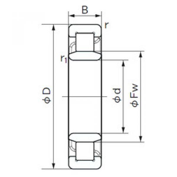 Bearing NU 1007 NACHI #1 image