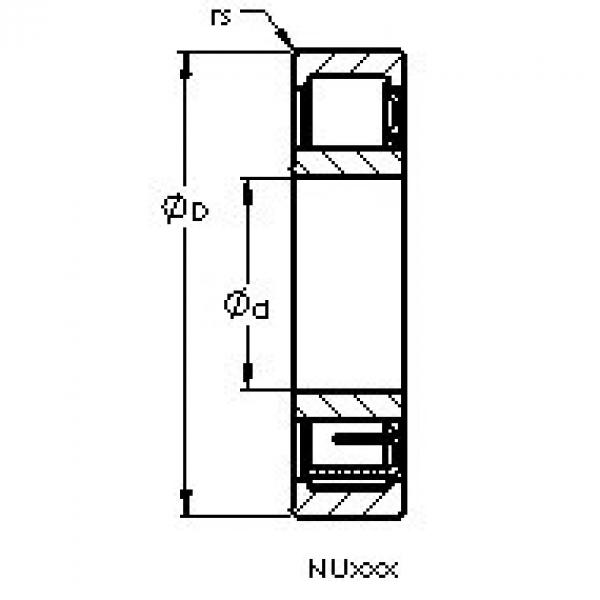 Bearing NU1020 M AST #1 image