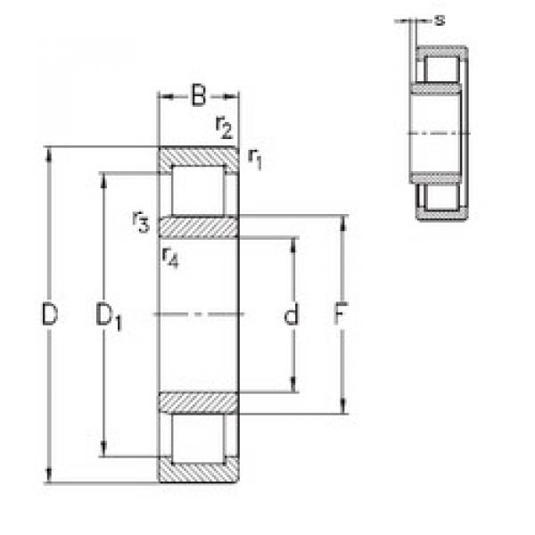 Bearing NU1009-E-MPA NKE #1 image