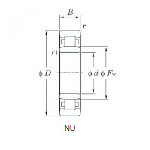 Bearing NU1005 KOYO #1 image