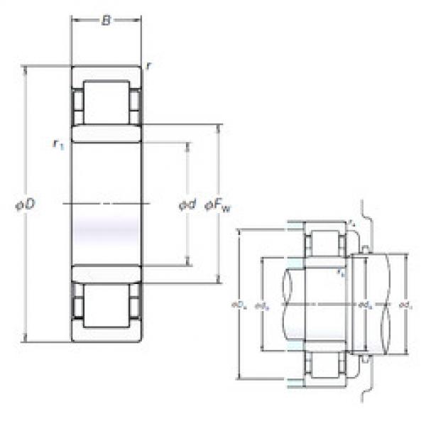 Bearing NU208EM NSK #1 image