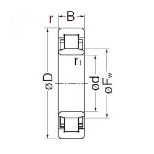 Bearing NU2208EG NACHI #1 image