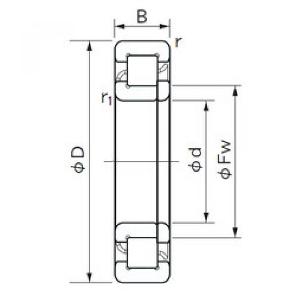 Bearing NUP 1018 NACHI #1 image