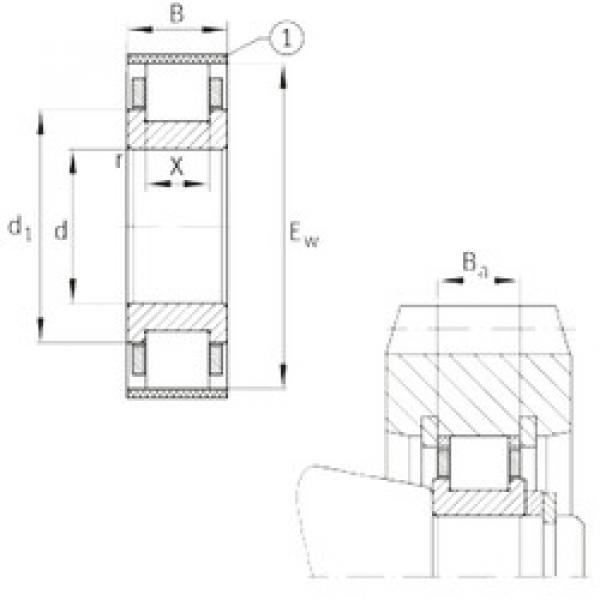 Bearing RN205-E-MPBX FAG #1 image