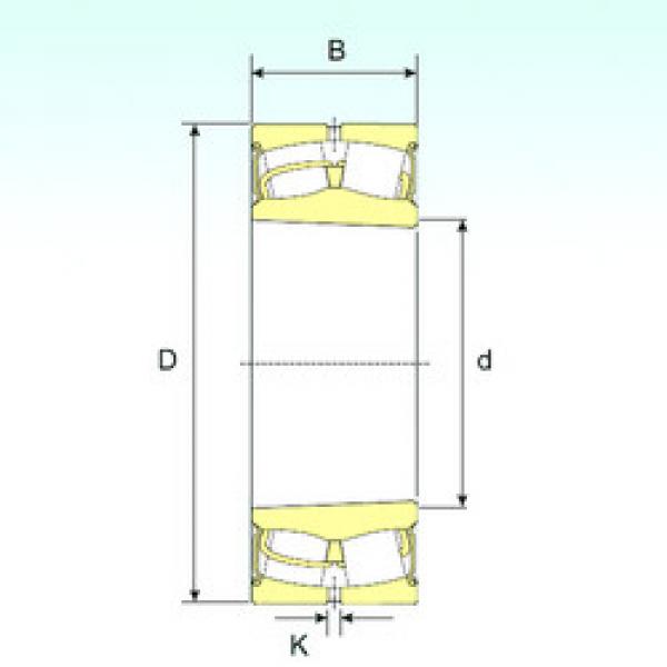 Bearing 22211-2RSK ISB #1 image