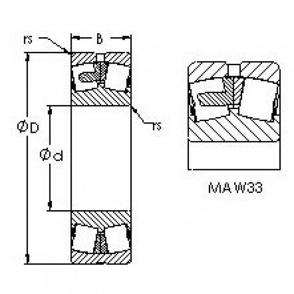 Bearing 22208MAC4F80W33 AST #1 image