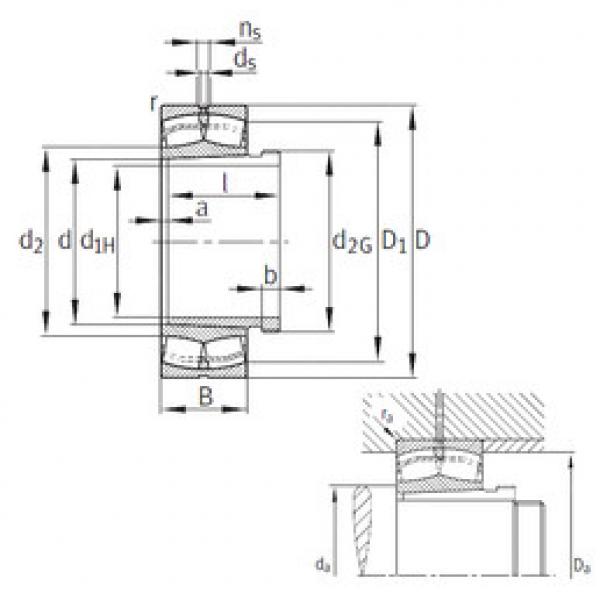 Bearing 22240-B-K-MB+AH2240 FAG #1 image