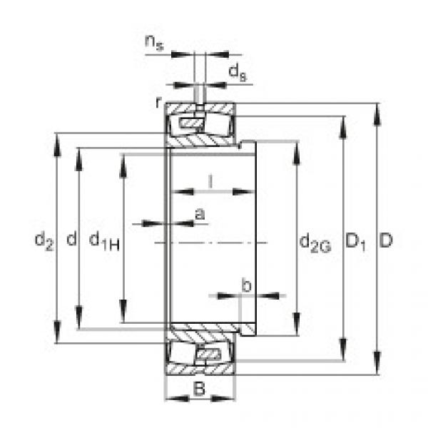 Bearing 23072-E1A-K-MB1 + AH3072G-H FAG #1 image