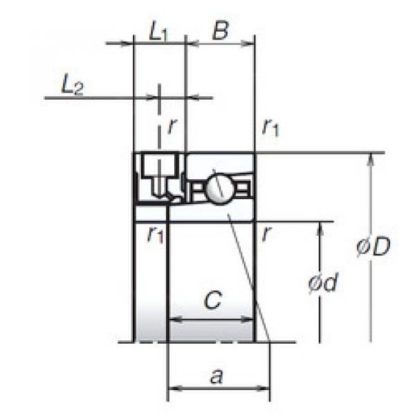 Bearing 105BER10XE NSK #1 image