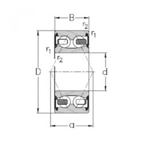 Bearing 3201-B-2RSR-TV NKE #1 image