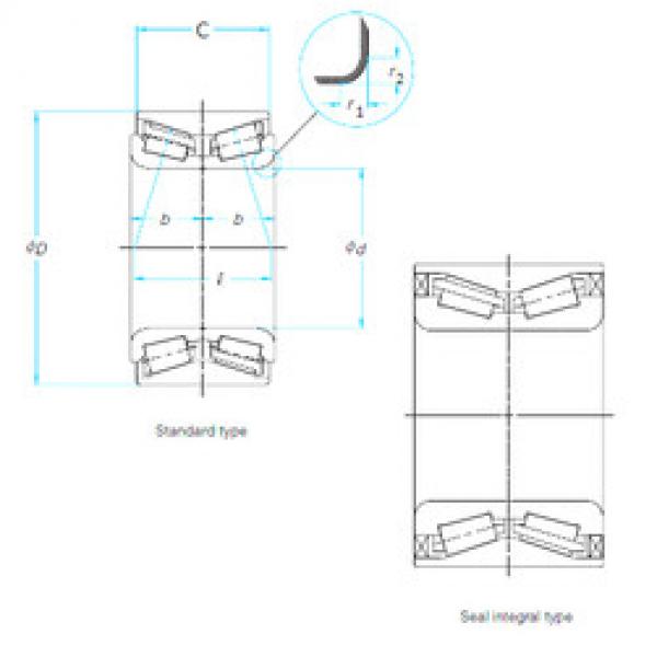 Bearing 38KWD01G3CA104 NSK #1 image