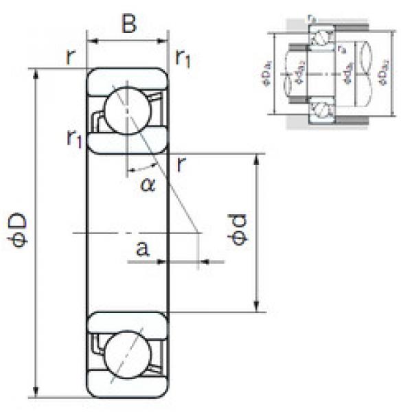 Bearing 7001 NACHI #1 image