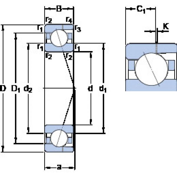 Bearing 7001 CD/HCP4AH SKF #1 image