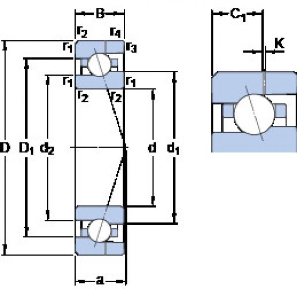 Bearing 7001 ACE/HCP4AH SKF #1 image