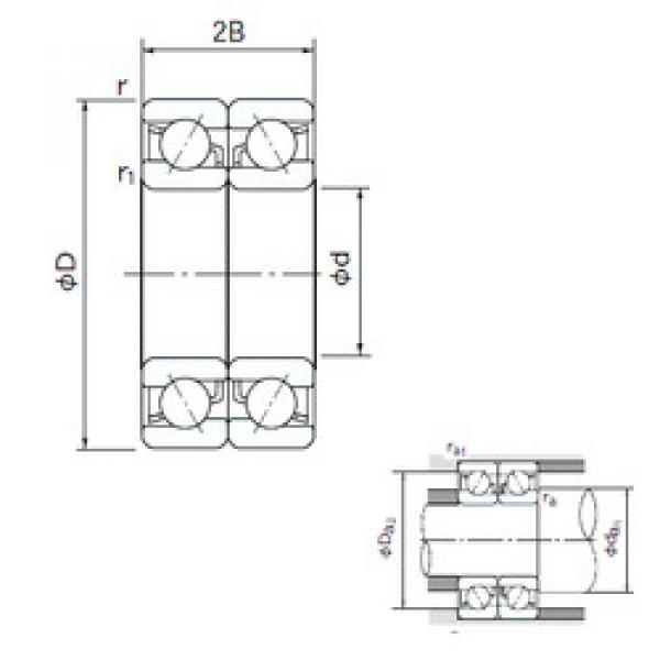 Bearing 7001DB NACHI #1 image