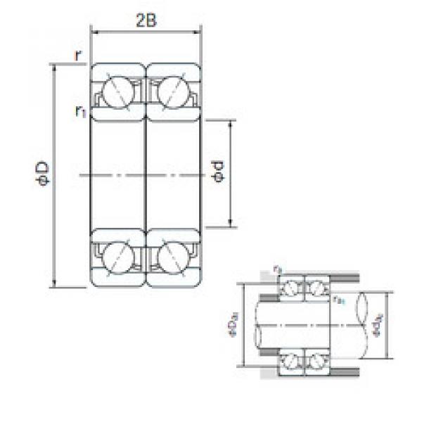 Bearing 7005DF NACHI #1 image