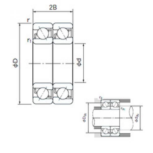 Bearing 7002CDT NACHI #1 image