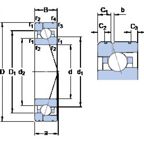 Bearing 7024 ACE/P4AL1 SKF #1 image