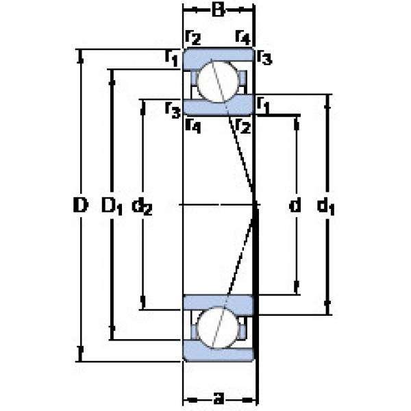 Bearing 71907 CE/P4A SKF #1 image