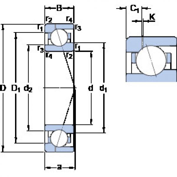 Bearing 71908 ACE/HCP4AH1 SKF #1 image