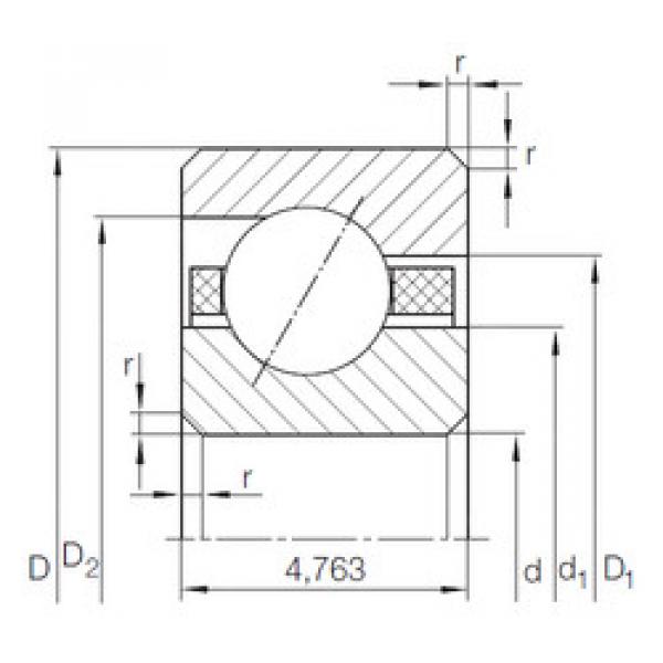 Bearing CSEAA 010 TN INA #1 image