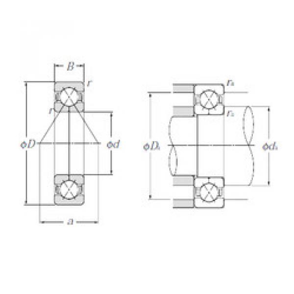 Bearing QJ208 NTN #1 image