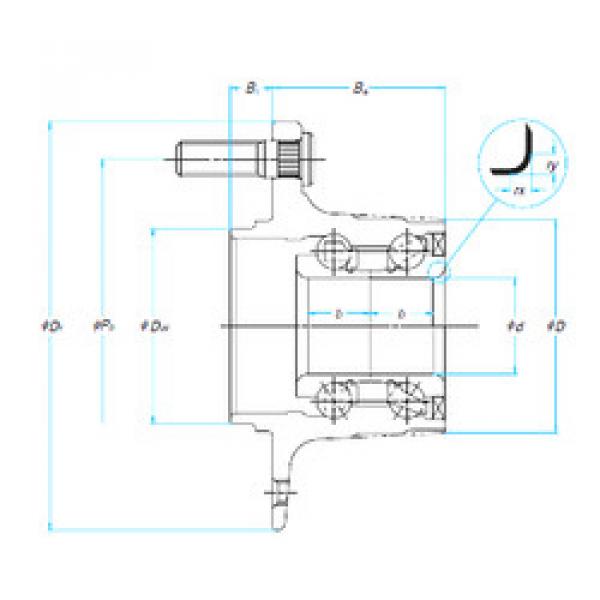 Bearing 28BWK16A-Y-2+X3 F NSK #1 image