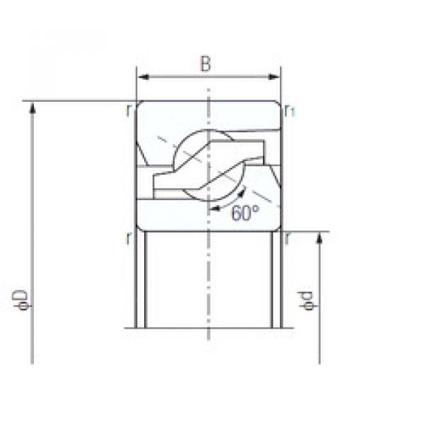 Bearing 25TAB06 NACHI #1 image