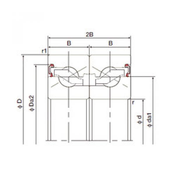 Bearing 17TAB04DB-2LR NACHI #1 image